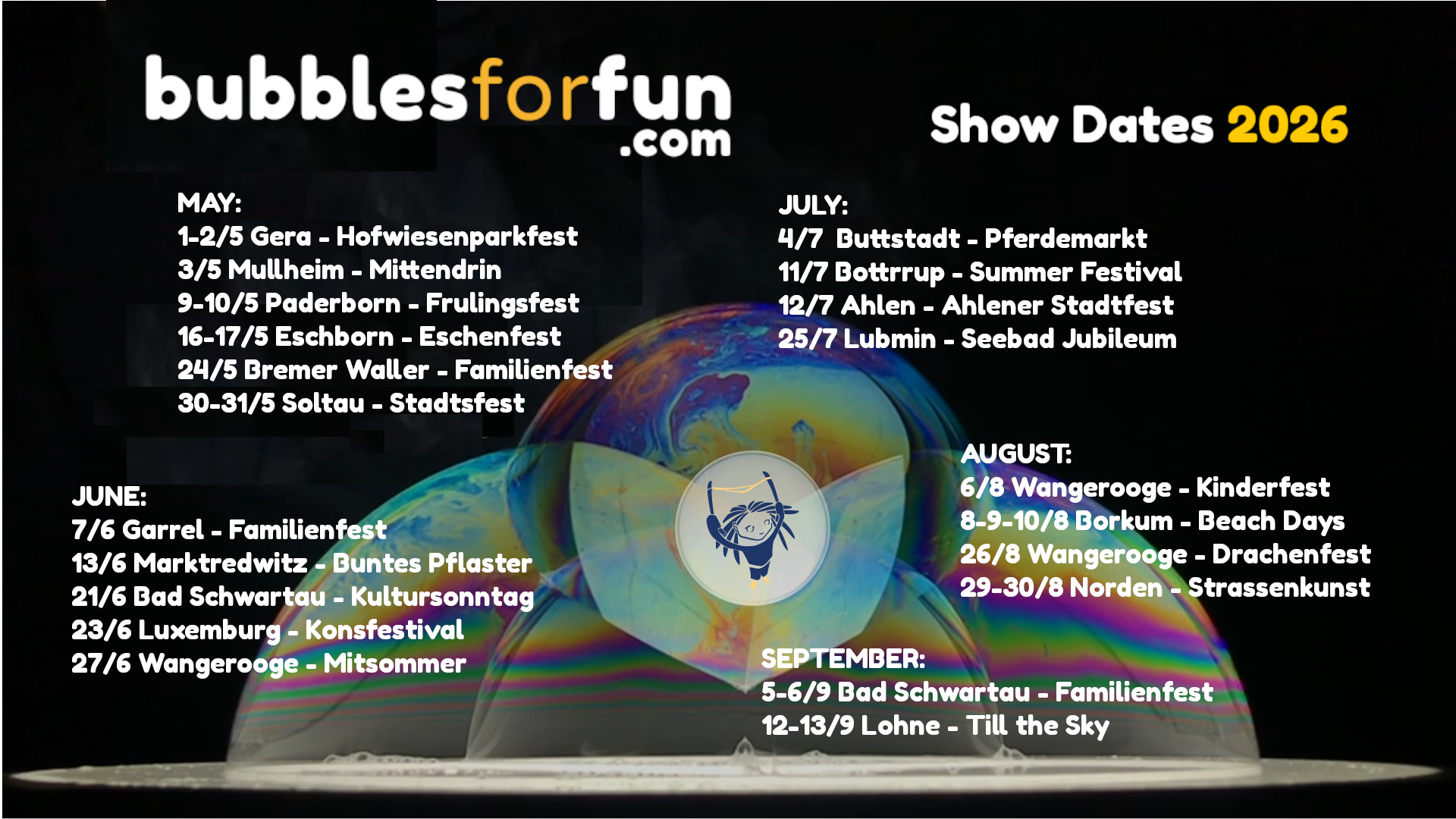 Calendar 2026 - Bubbles for Fun